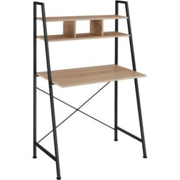Tectake - Table de bureau Exeter 85,5x46,5x140cm - Bureau, table de travail, table de bureau - Bois
