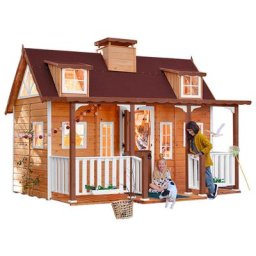 Casas Green House - Cabane pour enfant avec lit superposé florida. 335 x 175 x 260 . cabanes green