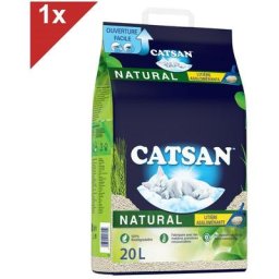 Natural Agglomérante Litière Végétale pour chat 20L - Catsan