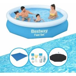 Bestway Piscine Fast Set 305x66 cm - Avec des accessoires - Prix ​​compétitif, livraison rapide!