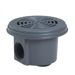 Lot de 2 bondes de fond pour piscine liner - Gris foncé - 3253DGRPAK2 Hayward Gris anthracite