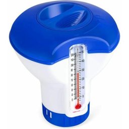 Diffuseur de chlore pour piscine avec thermomètre Distributeur automatique flottant 5 pouces