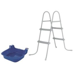 Bestway - Escalier de la piscine 84 cm & Bain de pieds - blanche