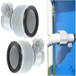 Adaptateur De Conversion De Tuyau 2 Pièces 1.25 'à 1.5' Pour Interface De Pompe De Filtre Inteb