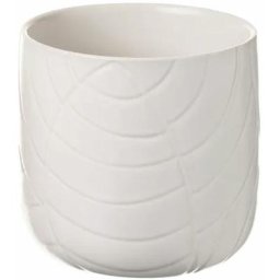 Cache pot en céramique blanche