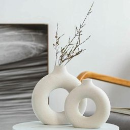 Vase créatif Décoration d'intérieur moderne, Vases pour l'herbe de la pampa, Vase fait à la main
