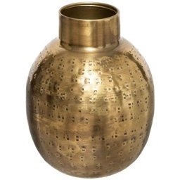 Vase Oasis - métal martelé - doré H15 cm Atmosphera créateur d'intérieur - Modèle 2