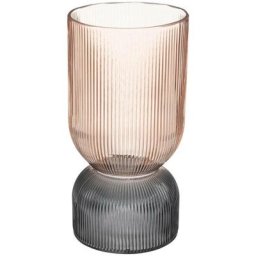 Vase - verre trempé - H24 -5 cm Atmosphera créateur d'intérieur - Rose