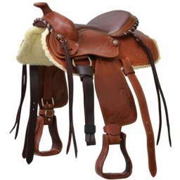 8, Marron: Selle Western Pony