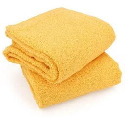 Linnea - Lot de 2 draps douche 70x130 alpha - Jaune Or