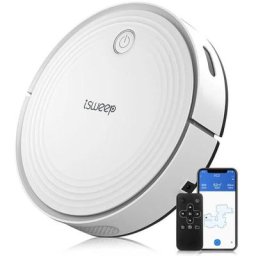Merkmak - Aspirateur Robot Laveur de Sol Intelligent 2 en 1 Grande Capacite 380ml Debit deau