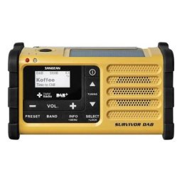 Radio d'extérieur Sangean Survivor DAB DAB+, FM USB fonction de charge de la batterie, lampe de