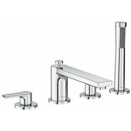 Kludi - Zenta sl - Mitigeur pour montage sur bord de baignoire, installation 4 trous, chrome
