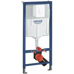 Rapid sl - Bâti-support avec réservoir pour wc suspendu, plaque de déclenchement Skate Air, blanc