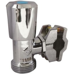 Robinet mural autoperceur pour machine à laver standard à clapet - Laiton chromé - Chromé