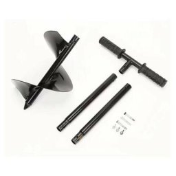 LONGRUN Tarière Manu, 150mmØ x 850mm Tariere de Jardin, Tariere pour Faire Trou Planter des Arbres