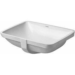 Lavabo à encastrer Duravit starck 3avec trop plein sans trou de robinetterie b 490x365mm sans trou