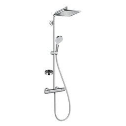 Hansgrohe - Colonne de douche avec mitigeur thermostatique + Douche de tête Crometta e 240 +