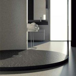 Relaxdesign - Receveur de douche rond 100 cm effet ardoise en résine marbrée Relax Design Rocky