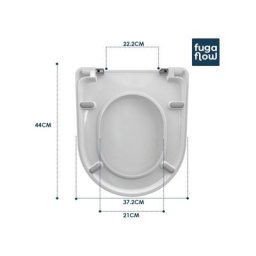 Saniclass abattant de wc à fermeture rapide et souple adapté à duravit starck 3 blanc brillant