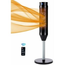 Radiateur Soufflant ptc 1200W/2000W avec 3 Modes et Thermostat Réglable de 10-49°C, Chauffage