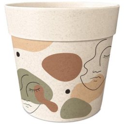 Zen Et Ethnique - Cache pot en bambou visages 12 cm