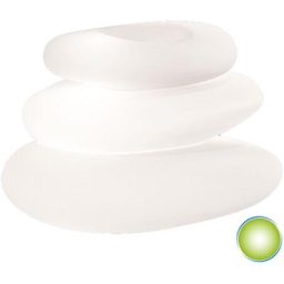 Tekcnoplast - Pot de fleurs lampe à poser de jardin en résine 75X62X47 h mod. Eden Pot Bright