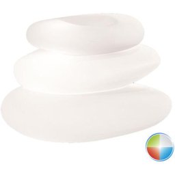 Tekcnoplast - Pot de fleurs lampe à poser de jardin en résine 75X62X47 h mod. Eden Pot Bright led