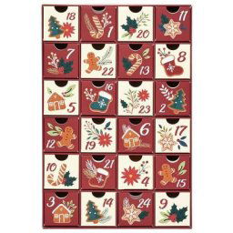 Calendrier De l Avent Noel a Remplir - rouge