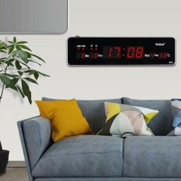 Grande horloge murale numérique moderne précise led température Date réveils électroniques pour