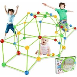 Ontway - Tente pour enfants , kit de construction de cabane pour enfants fort bricolage, jouet pour