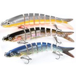 Leurre Peche Carnassier, Poissons nageurs plongeants, Réaliste Coule Lentement pour Eau Douce et