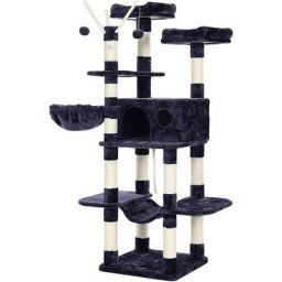 Songmics - feandrea Arbre à Chat xxl, Tour de Jeux 164 cm, Gris Anthracite par Gris Anthracite