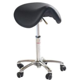 Tabouret Vérin À Gaz-haut Dalton Imitation Cuir Noir - Global