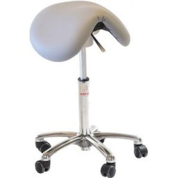 Tabouret Vérin À Gaz-medium Dalton Imitation Cuir Gris - Global