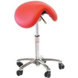 Tabouret Vérin À Gaz-bas Dalton Imitation Cuir Rouge - Global