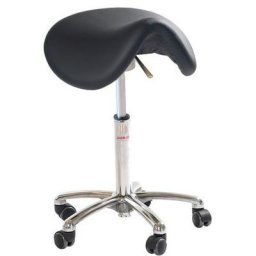 Tabouret Vérin À Gaz-bas Dalton Imitation Cuir Noir - Global