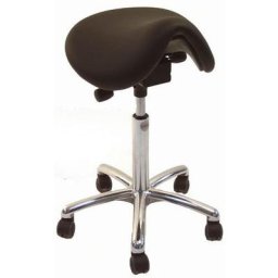 Tabouret Vérin À Gaz-bas Dalton Imitation Cuir Noir - Global
