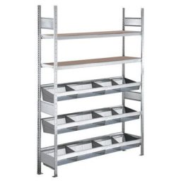 Kit Départ Easy-fix À Paniers + Tab Bois 2000x1500x400 - Schulte Lagertechnik