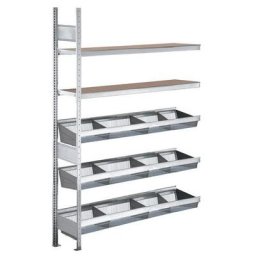 Kit Suivant Easy-fix À Paniers + Tab Bois 2000x2000x400 - Schulte Lagertechnik