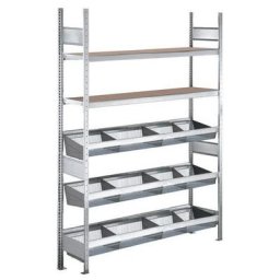 Kit Départ Easy-fix À Paniers + Tab Bois 2000x2250x400 - Schulte Lagertechnik