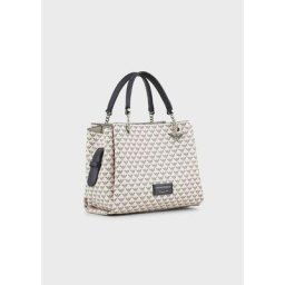Emporio Armani Sac À Main Aigle All Over Avec Bijou De Sac Aigle