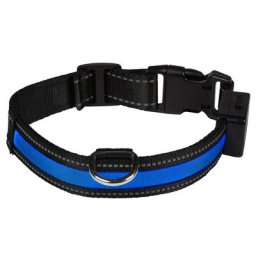 Collier lumineux à LED Eyenimal M bleu pour chien - Collier pour chien