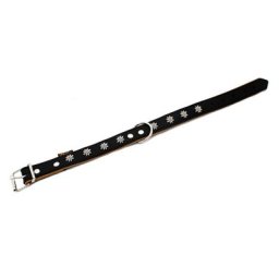 Collier Heim Edelweiss, noir/marron pour chien - taille 50 : tour de cou 36 - 44 cm, l 2,5 cm