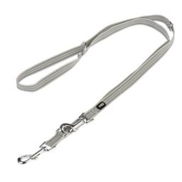 Collier TIAKI Soft & Safe, gris pour chien - laisse assortie : L 200 cm, l 20 mm