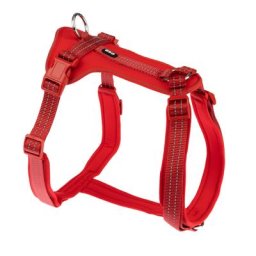 Harnais TIAKI Néoprène, rouge pour chien - taille S : tour de poitrail 32 - 56 cm