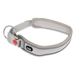 Collier TIAKI Soft & Safe, gris pour chien - taille XS : tour de cou 25 - 35 cm, l 40 mm