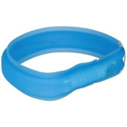 Collier lumineux Trixie USB pour chien à longs poils - L-XL : 70 cm / 30 mm