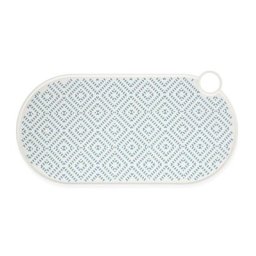Set de table TIAKI en silicone Losanges verts pour chien et chat - L 50 X l 25 cm
