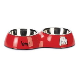 Gamelle double Karlie Jairo pour chien - 2 x 200 mL